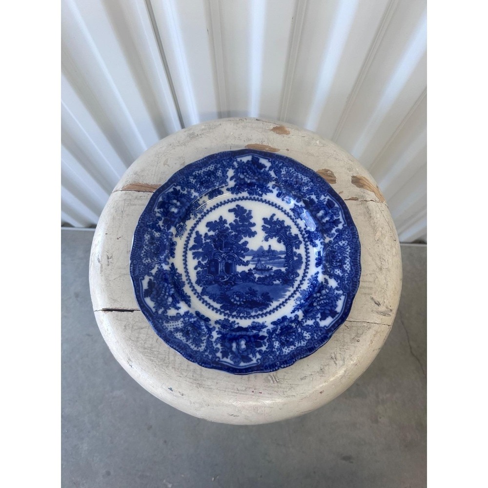 Fairy Villas by Adams Flow Blue Supper Plate (320)